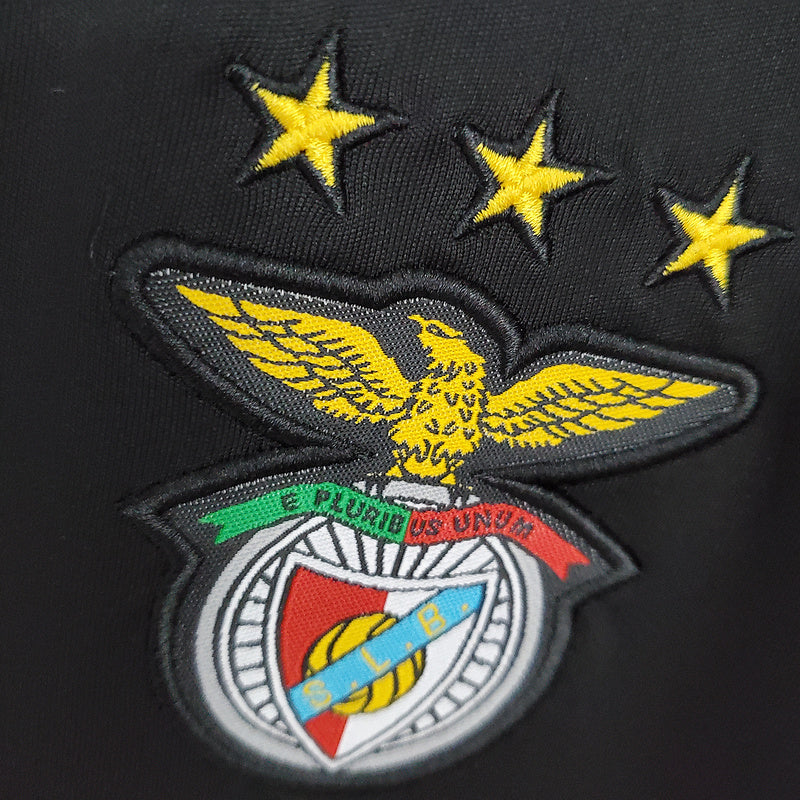 Camiseta Retro Benfica 09/10 - Preto - vista frontal
