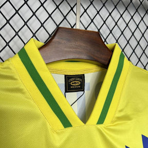 Camiseta Brasil Retro I 1995 - detalle de la manga