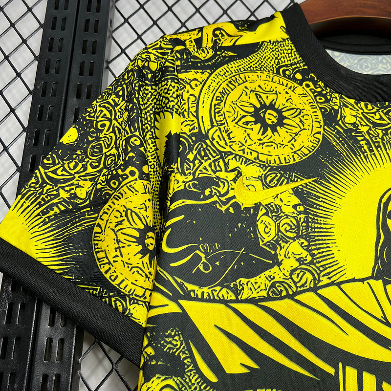 Camiseta 24∕25 Seleção Brasil Edição Especial Amarelo - tejido y acabado