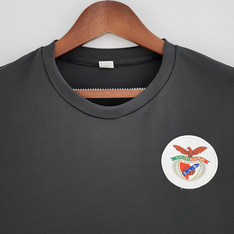 Camiseta Retro Benfica 73/74 - Preto - vista frontal