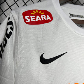 Camiseta do Santos Retro l - 2011/2012 - Branco - detalle del cuello