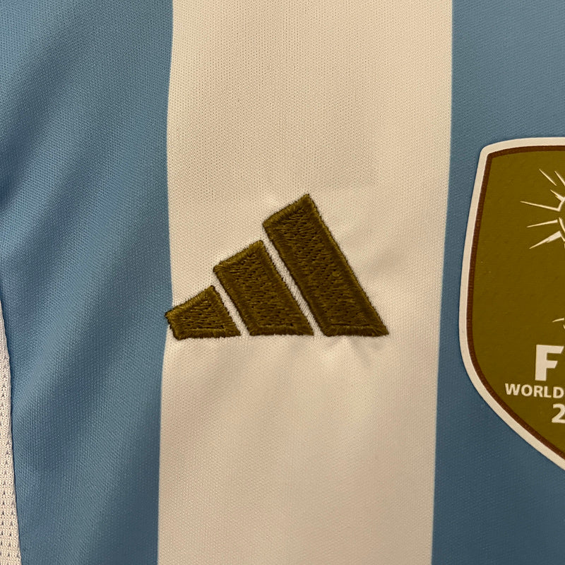 Kids Argentina 24/25 Adidas - Azul - vista frontal