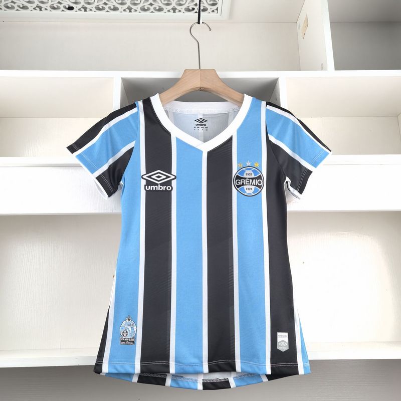 Camiseta Gremio Titular Feminina 24/25 - Preto e Azul - foto principal