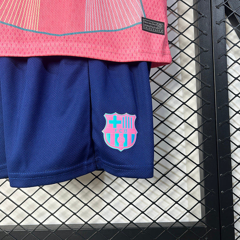Kids Barcelona l 2025∕26 Special Edition Rosa - tejido y acabado