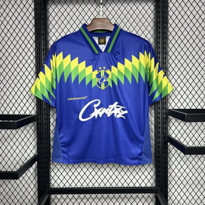 Camiseta Brasil Retro 1995 - tejido y acabado