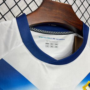 Camiseta CD Tenerife 24/25 - Home - Branco - detalle del cuello