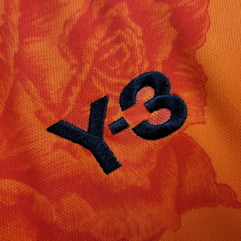 Camiseta Edição Especial Y-3 Real Madrid 24/25 - Laranja - vista trasera