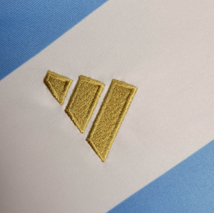 Kids Seleção Argentina l 2024∕25 Branco- Azul - vista trasera