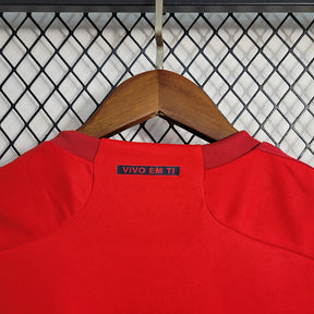 Kids Internacional l 2023∕24 Vermelho - detalle de la manga