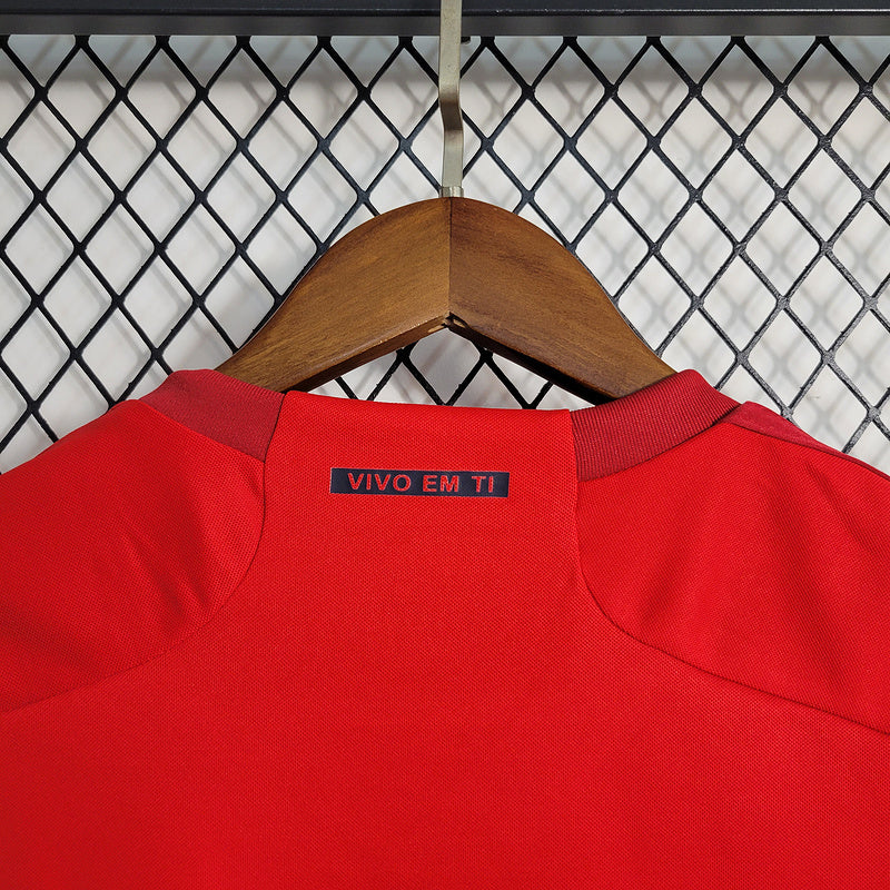 Kids Internacional l 2023∕24 Vermelho - detalle de la manga