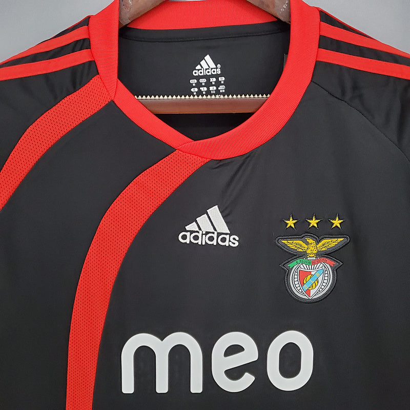 Camiseta Retro Benfica 09/10 - Preto - vista trasera
