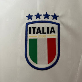 Kids Italia 24/25 Adidas - Branco - detalle de la manga
