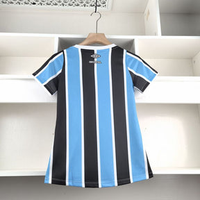 Camiseta Gremio Titular Feminina 24/25 - Preto e Azul - vista frontal