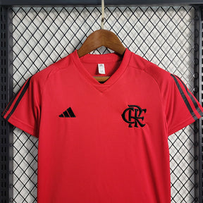 Kids Flamengo Treino 2023∕24 Vermelho - detalle del cuello