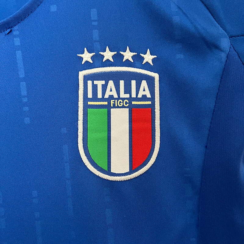 Kids Italia 24/25 Adidas - Azul - vista trasera