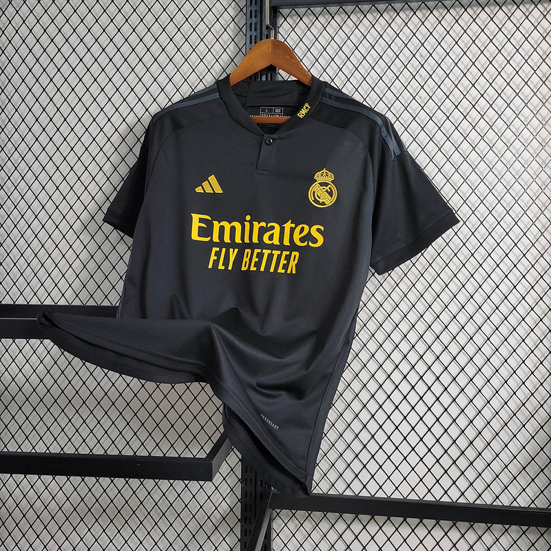 Camiseta 23∕24 Real Madrid ll - Preto - vista trasera