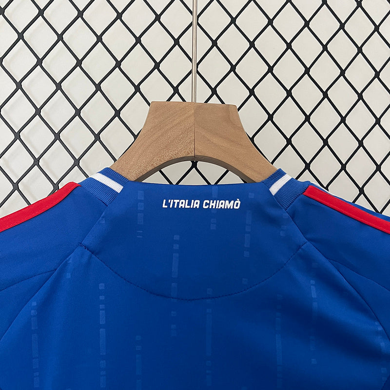 Kids Italia 24/25 Adidas - Azul - detalle del cuello