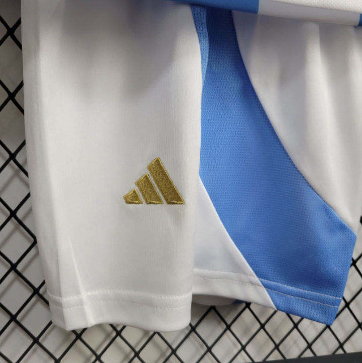 Kids Seleção Argentina l 2024∕25 Branco- Azul - vista frontal