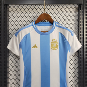 Kids Seleção Argentina l 2024∕25 Branco- Azul - detalle de la manga