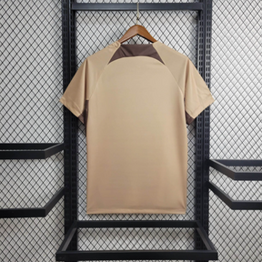 Camiseta 24/25 Corinthians Treino Bege - vista frontal