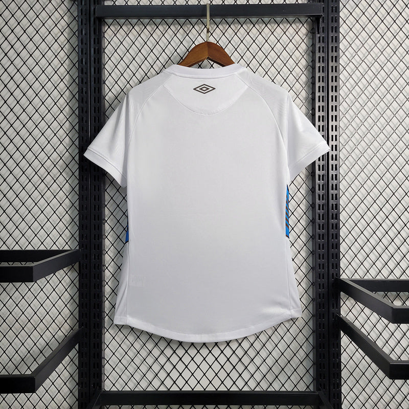 Camiseta 23∕24 Gremio ll - Femenino - Branco - detalle del cuello
