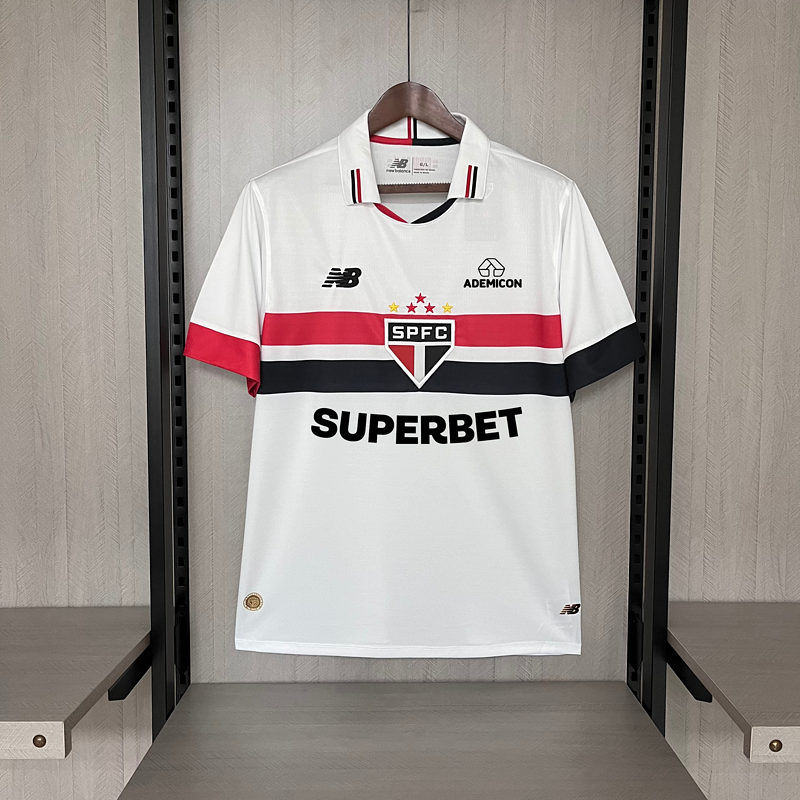 Camiseta 24∕25 São Paulo l Branco all sponsors - foto principal
