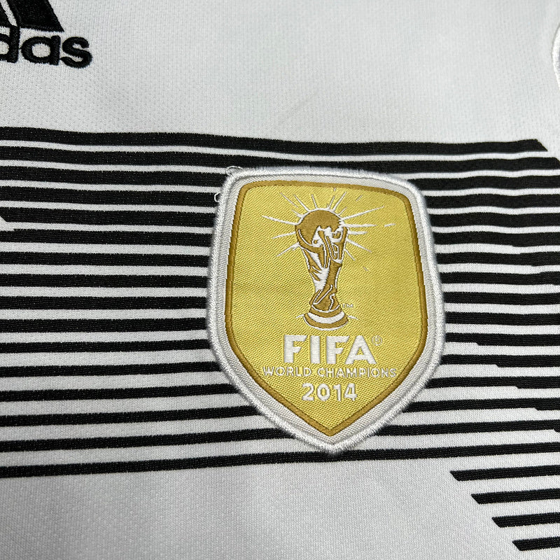 Camiseta Seleção Alemanha 2018 - Home - Retro - vista trasera