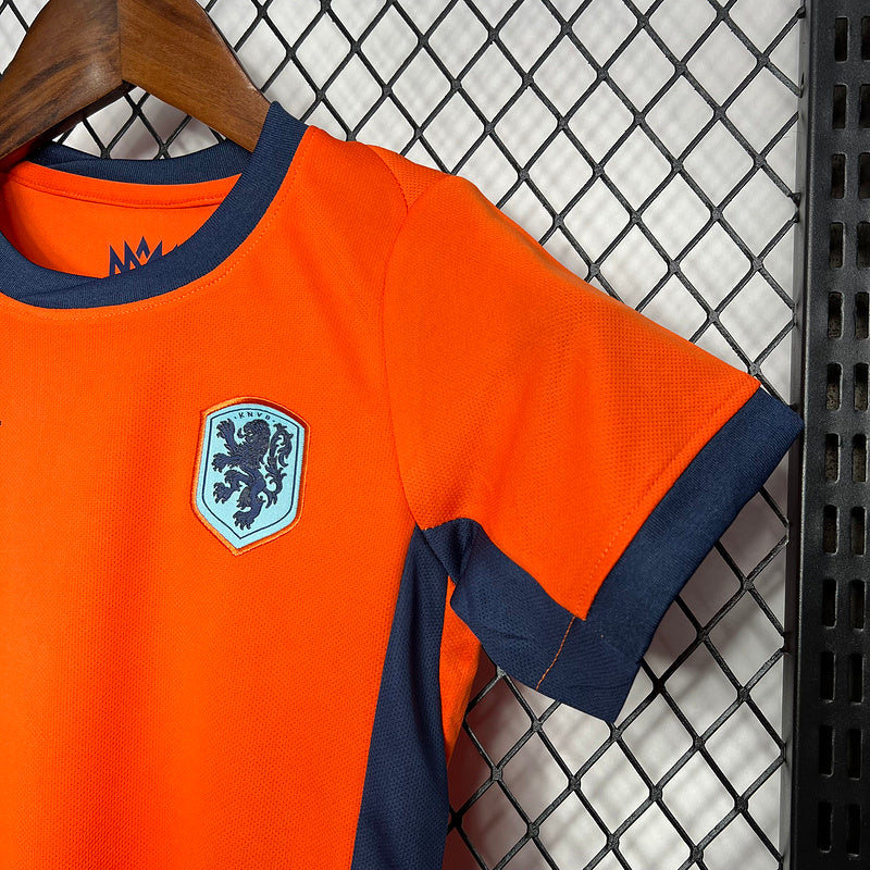 Kids Seleção da Holanda l 2024∕25 - vista frontal