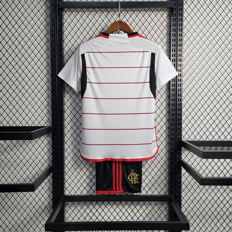 Kids Flamengo ll 2023∕24 Branco - detalle del cuello