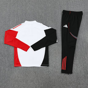 Training Suit Ajax 25/26 White - Winter - detalle del cuello