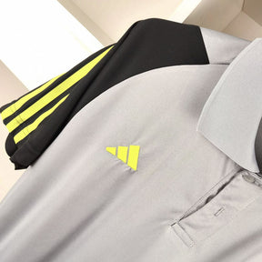 Camiseta 24∕25 Flamengo Treino Polo - Cinza - detalle de la manga