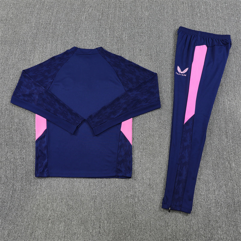 Training Suit Feyenoord Rotterdam 25/26 Blue - Winter - detalle del cuello
