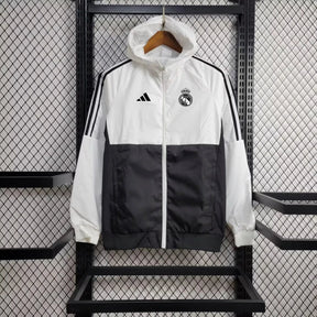 Windbreaker Real Madrid 24/25 - Branco e Preto - foto principal