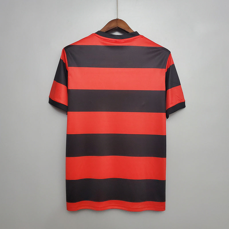 Camiseta Flamengo Retrô 1978/1979 Vermelha e Preta - vista frontal