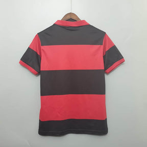 Camiseta Flamengo Retrô 1982 Vermelha e Preta - Adidas - vista frontal