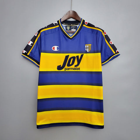 Camiseta Parma Retrô 2001/2002 Azul e Amarela - Champion - foto principal