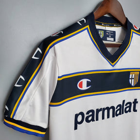 Camiseta Parma Retrô 2002/2003 Branca - Champion - vista trasera