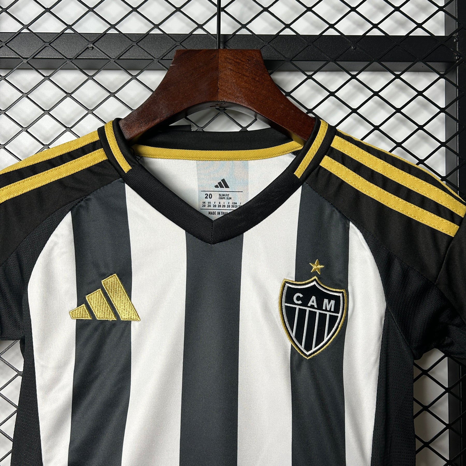 Kids Atlético Mineiro I 25/26 - Preto e Branco - vista trasera
