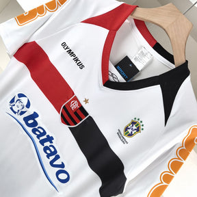 Camiseta Flamengo Retrô 2010 - Branco - vista trasera