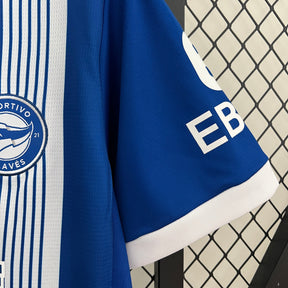 Camiseta do Deportivo Alavés 24/25 Home - tejido y acabado