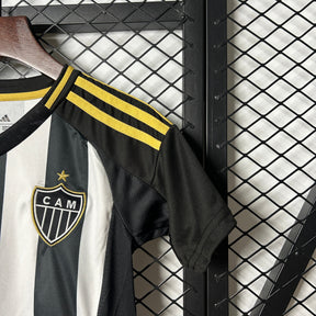 Kids Atlético Mineiro I 25/26 - Preto e Branco - vista frontal