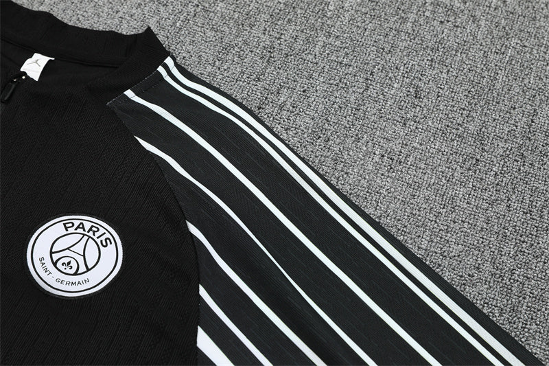 Training Suit PSG 25/26 Black - Winter - tejido y acabado