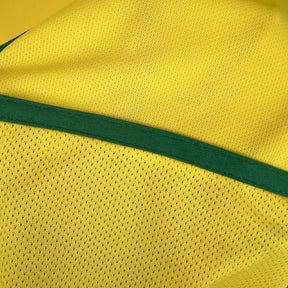Camiseta Retrô Seleção Brasil 2002/02 Home - tejido y acabado