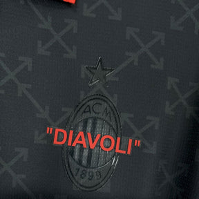 Camiseta AC Milan 25/26 Special Edition - Preto - detalle de la manga