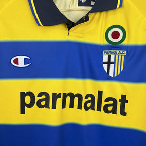 Camiseta Parma Retrô 1999/00 Home - detalle de la manga