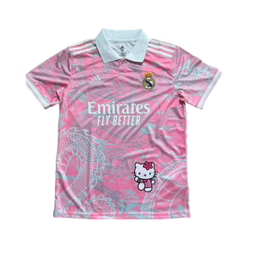 Camiseta Real Madrid Hello Kitty 24/25 s/n° Torcedor Adidas Masculina - Rosa - foto principal