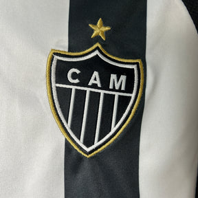 Kids Atlético Mineiro I 25/26 - Preto e Branco - detalle del cuello