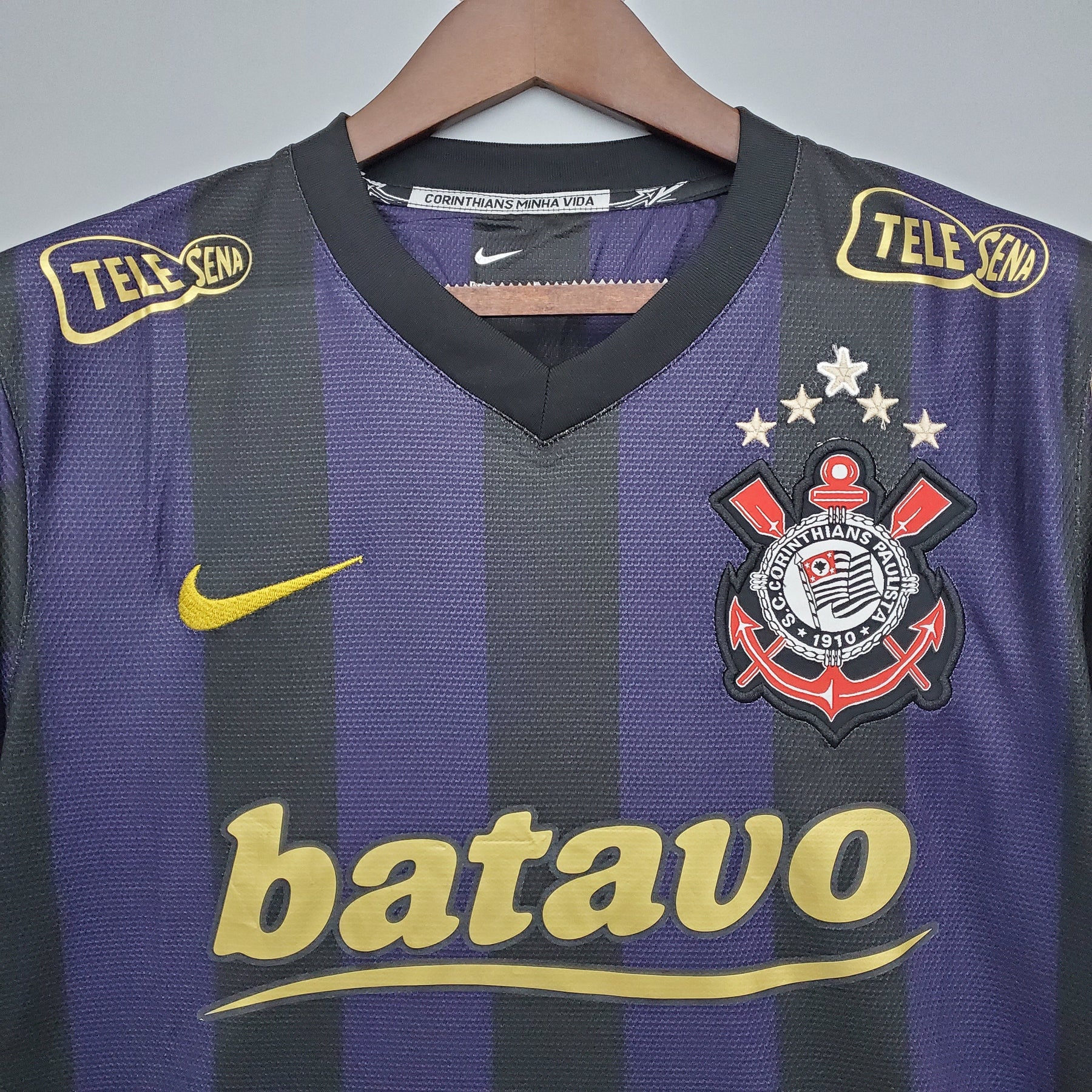 Camiseta Corinthians Retrô 09/10 Away - vista trasera