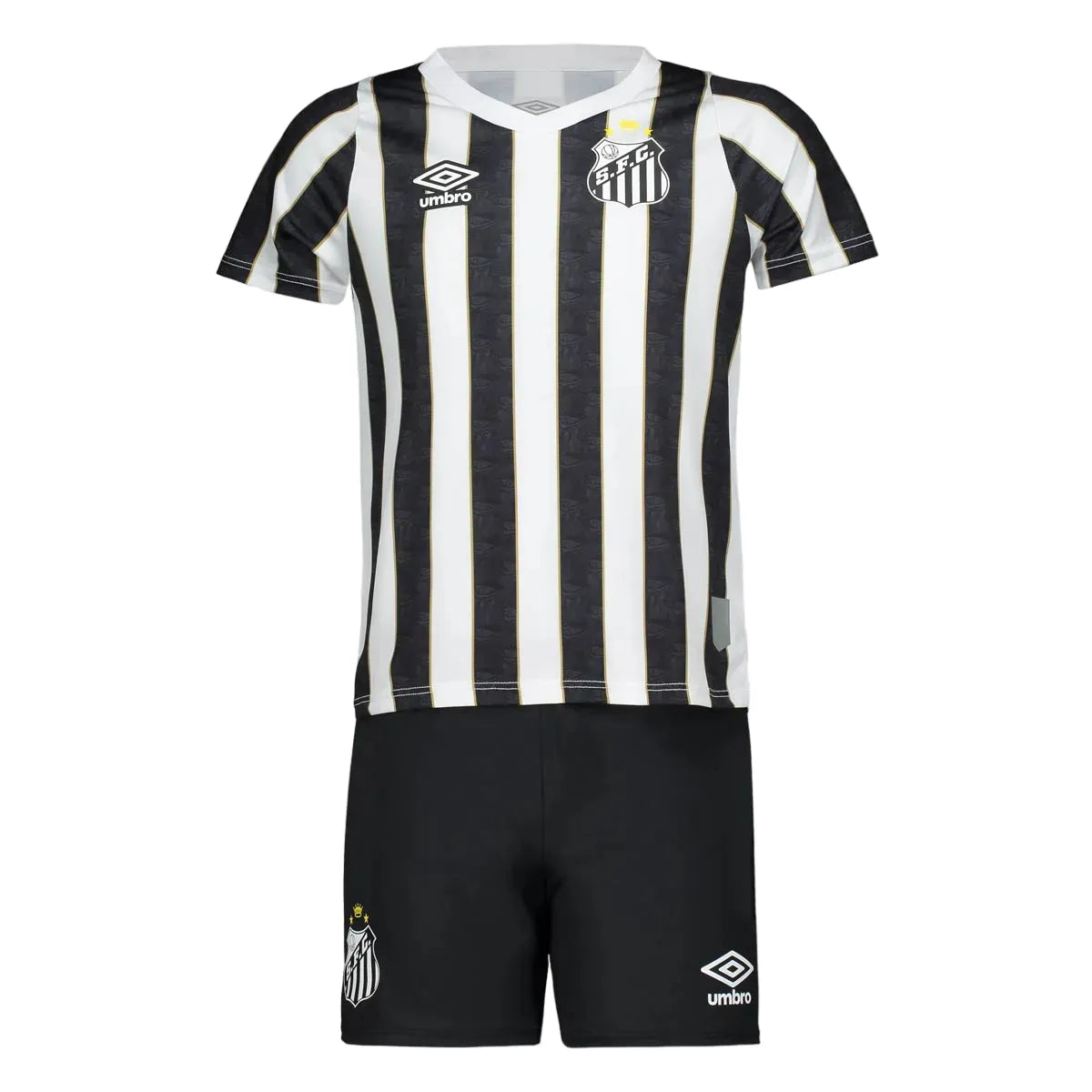 Kids Santos II 24/25 - Branco e Preto - foto principal
